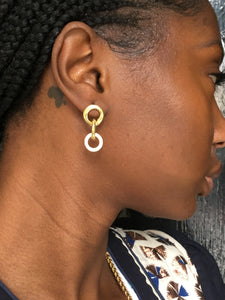 Mercurial Stone Chain Earrings - FAIRLIGHT NYC