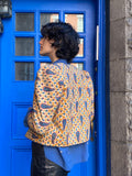 Alix of Bohemia Saffron Paisley Puff Sleeve Embroidered Jacket