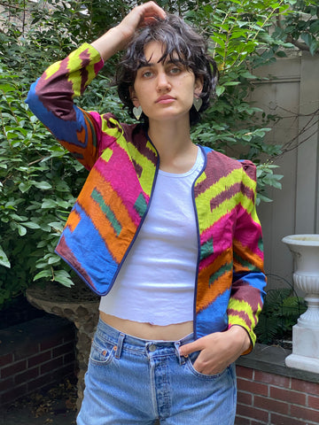 Alix of Bohemia Chevron Ikat Jacket