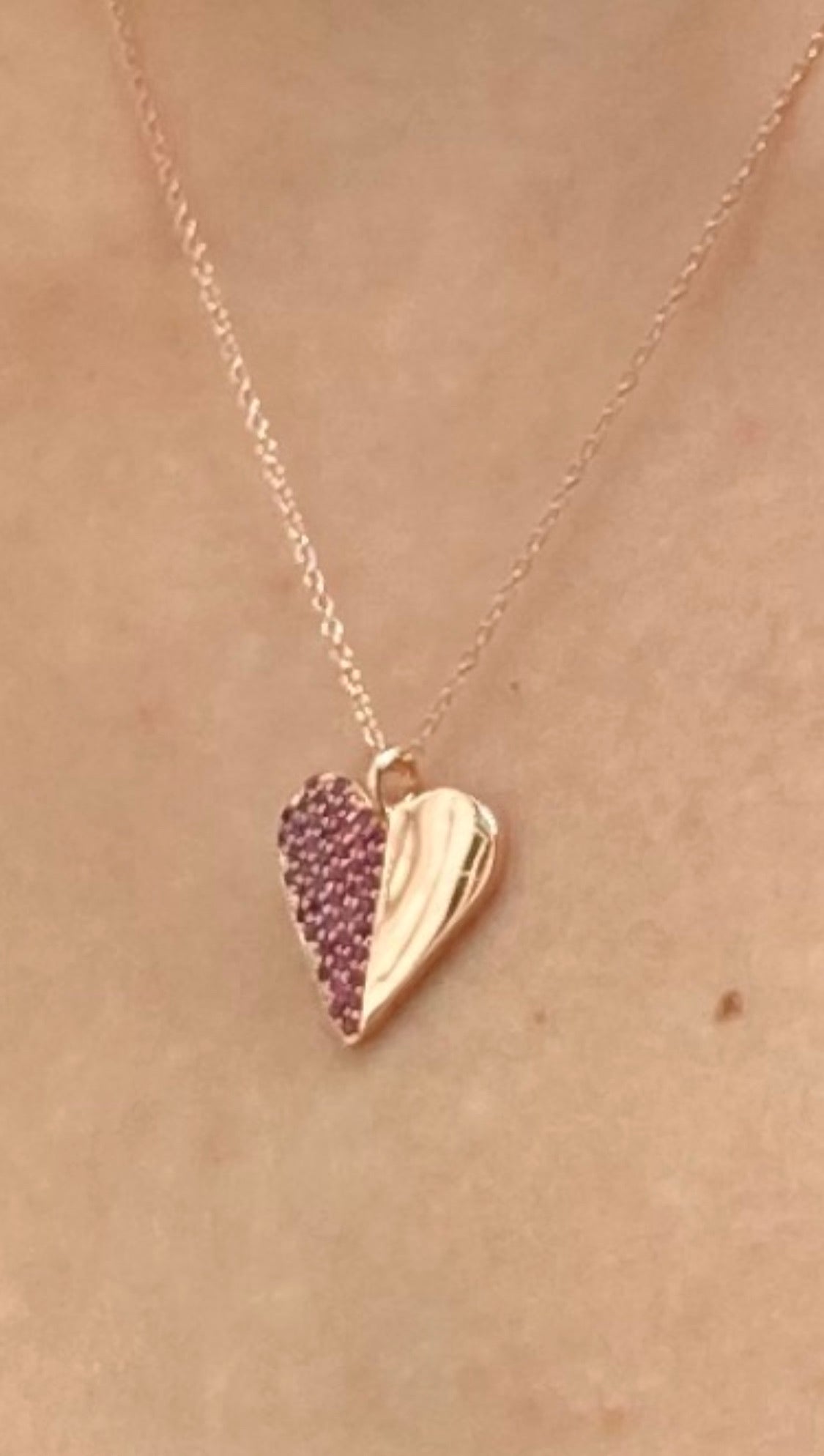 Asia Ingalls Ruby Heart Pendant Necklace