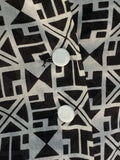 Vintage Lanvin Cotton Geometric Print Shirt