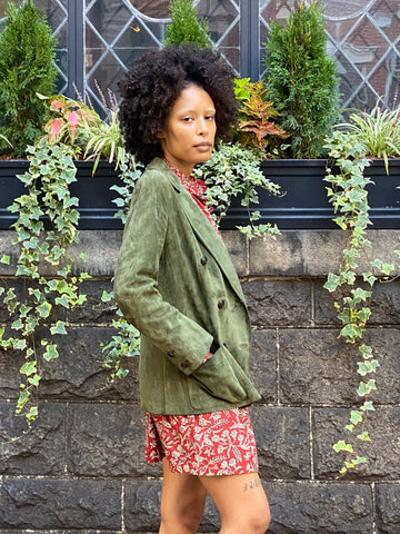 Vintage Suede Gucci Blazer